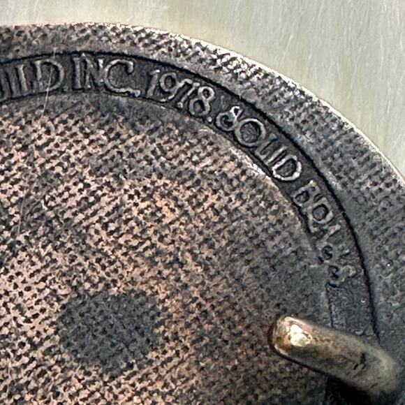 Vintage 1978 Tech Ether Guild Brocade Belt Buckle - Picture 8 of 8